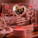 Lampara Led 3D Cute Corazon