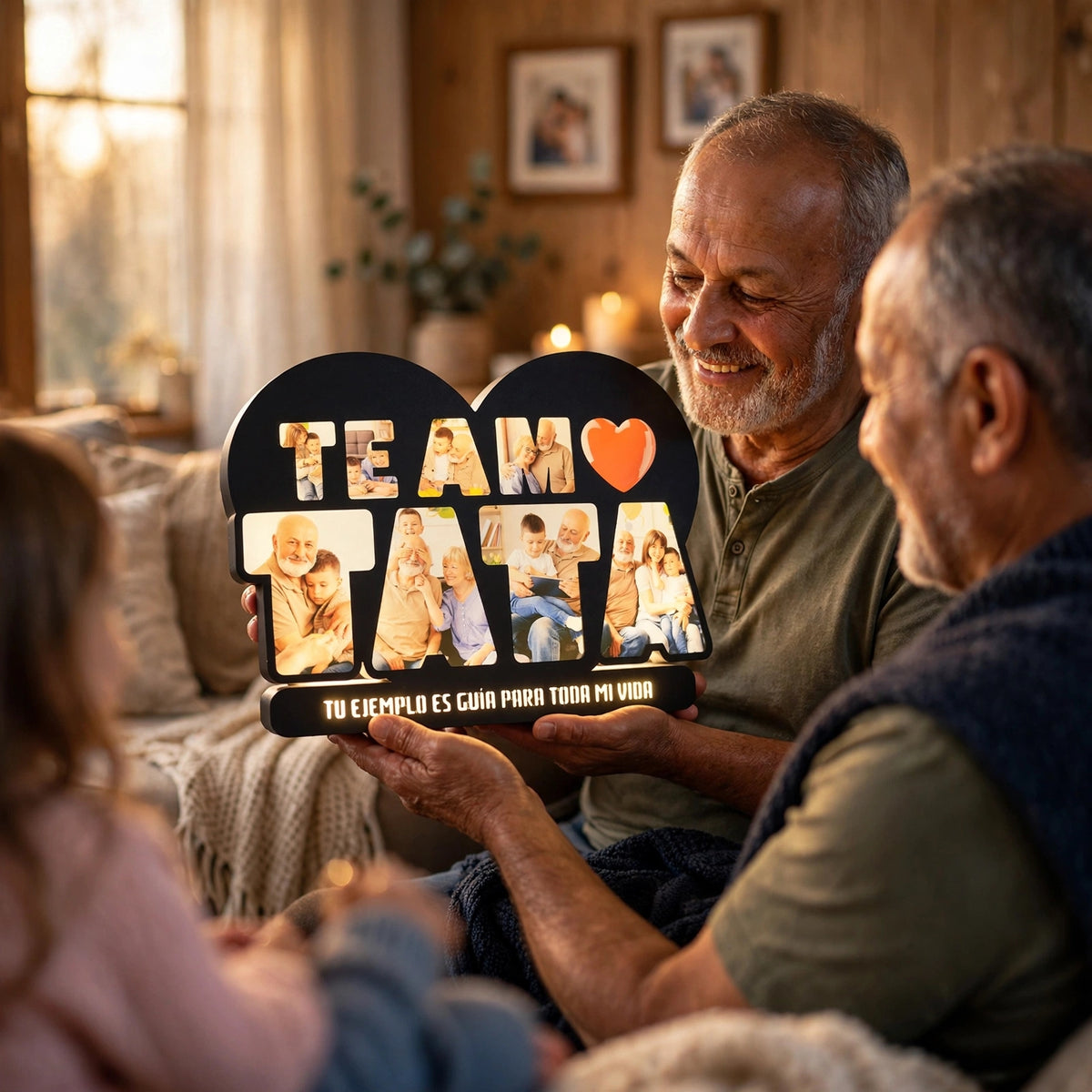 Lámpara Led “Te Amo Tata”