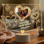 Lampara Led 3D Cute Corazon