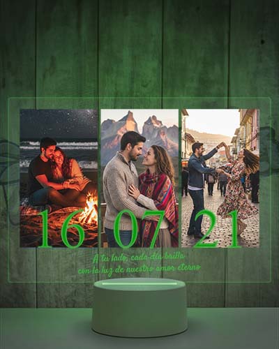Lampara Led 3D Aniversario 3 fotos
