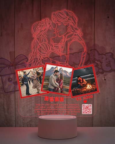 Lampara Led 3D Rapunzel Enredados