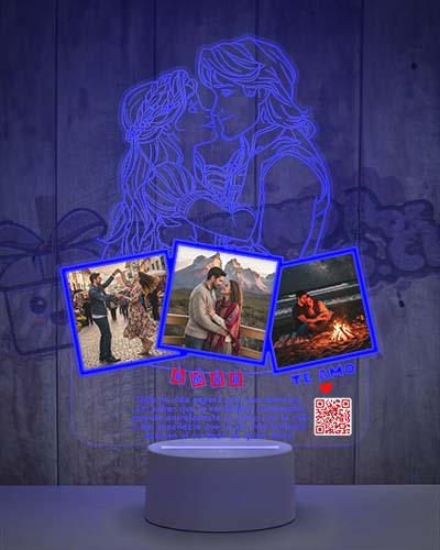 Lampara Led 3D Rapunzel Enredados