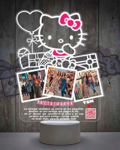 Lampara Led 3D Hello Kitty