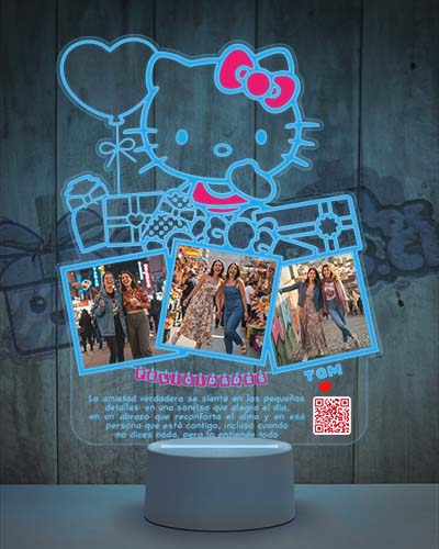 Lampara Led 3D Hello Kitty