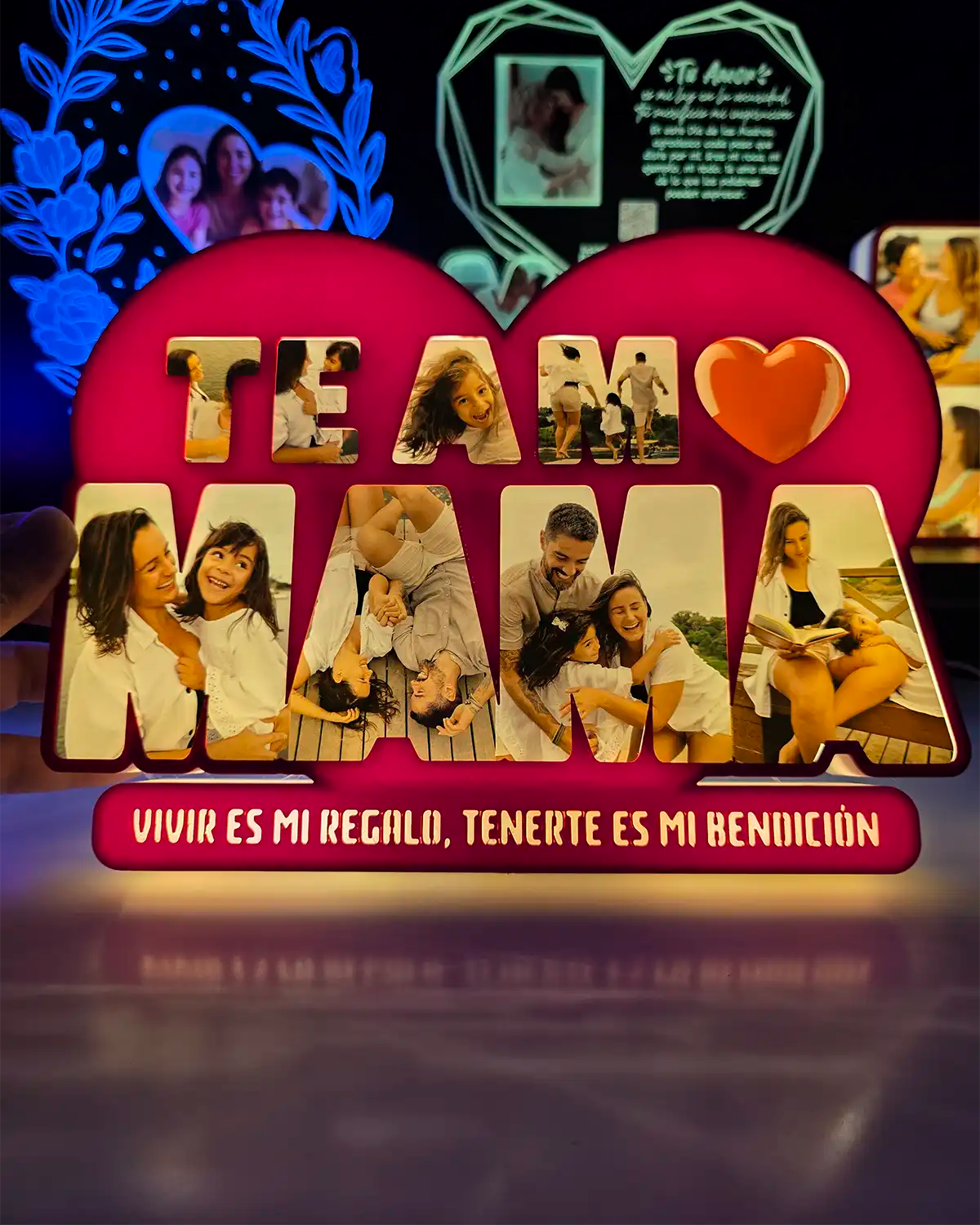 Lampara Led “Te Amo Mamá”