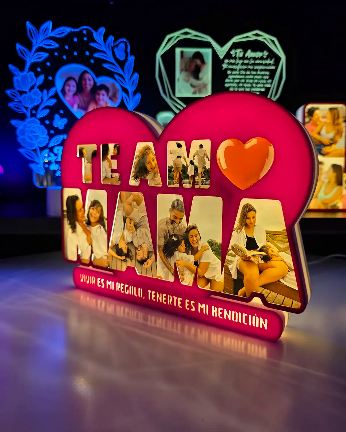 Lampara Led “Te Amo Mamá”