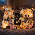 Lampara de Letras Led Iniciales Pareja