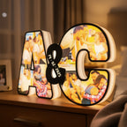Lampara de Letras Led Iniciales Pareja