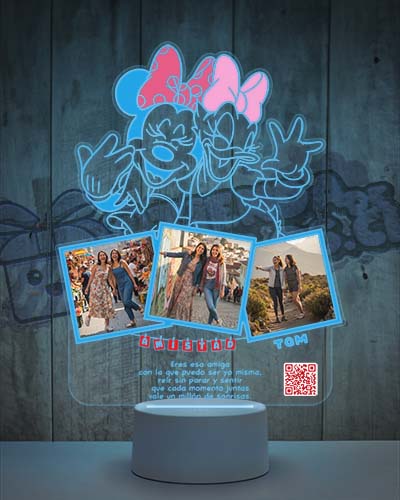 Lampara Led 3D Minnie & Daisy Duck