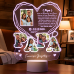 Lampara Led 3D Papa Diamante