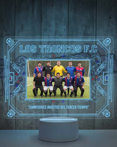 Lampara Led 3D Pizarra de Futbol