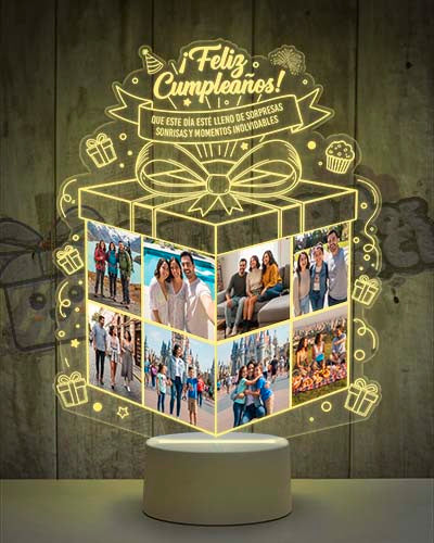 Lampara Led 3D Regalo Cumpleaños