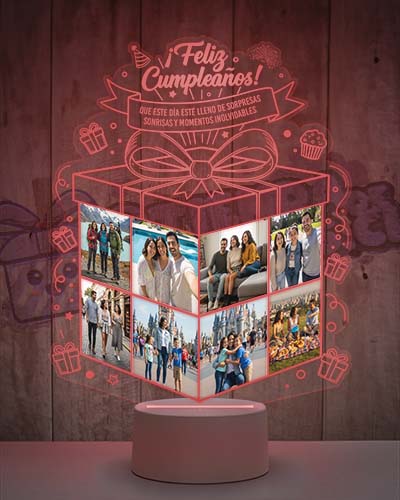 Lampara Led 3D Regalo Cumpleaños