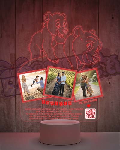 Lampara Led 3D Tierra de Osos