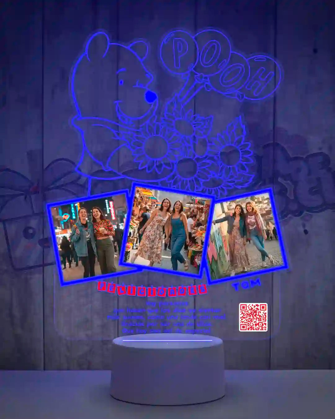 Lampara Led 3D Winnie The Pooh