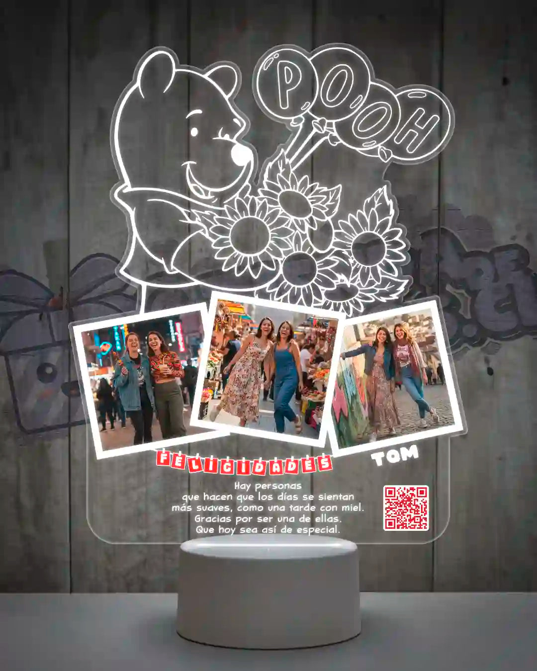 Lampara Led 3D Winnie The Pooh