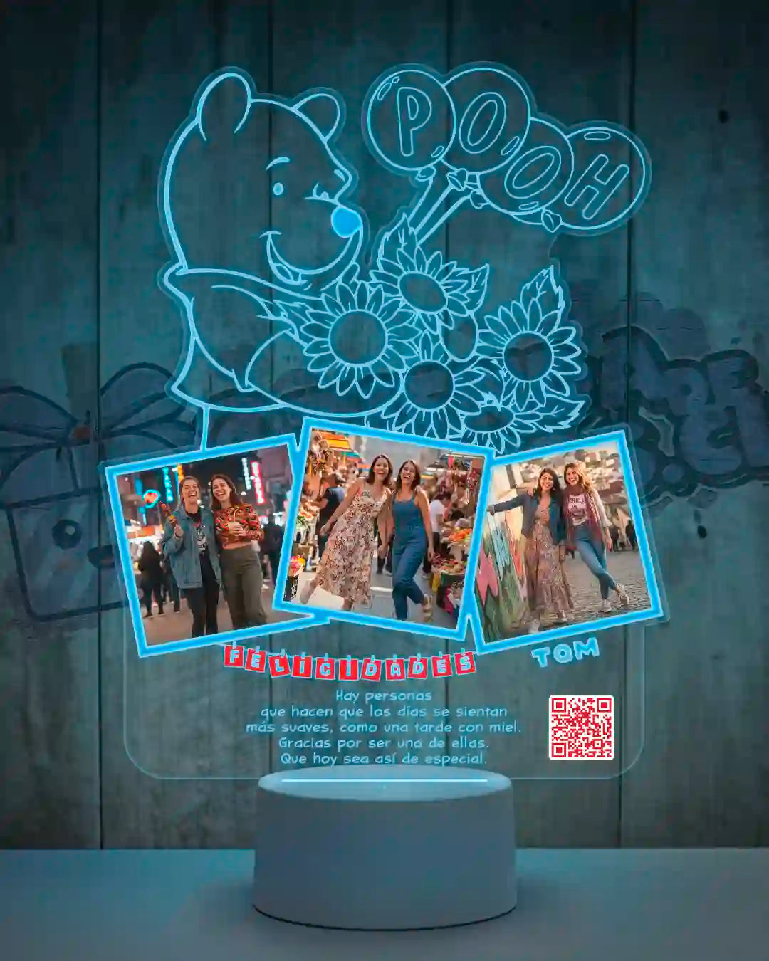 Lampara Led 3D Winnie The Pooh