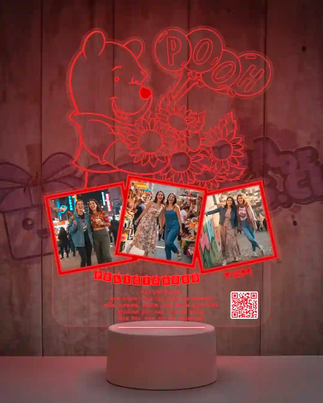 Lampara Led 3D Winnie The Pooh