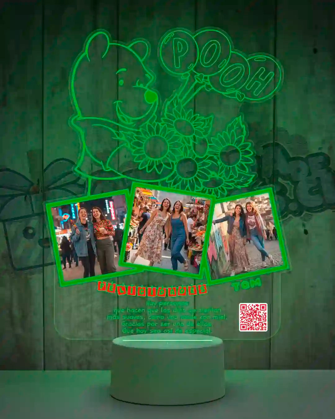 Lampara Led 3D Winnie The Pooh