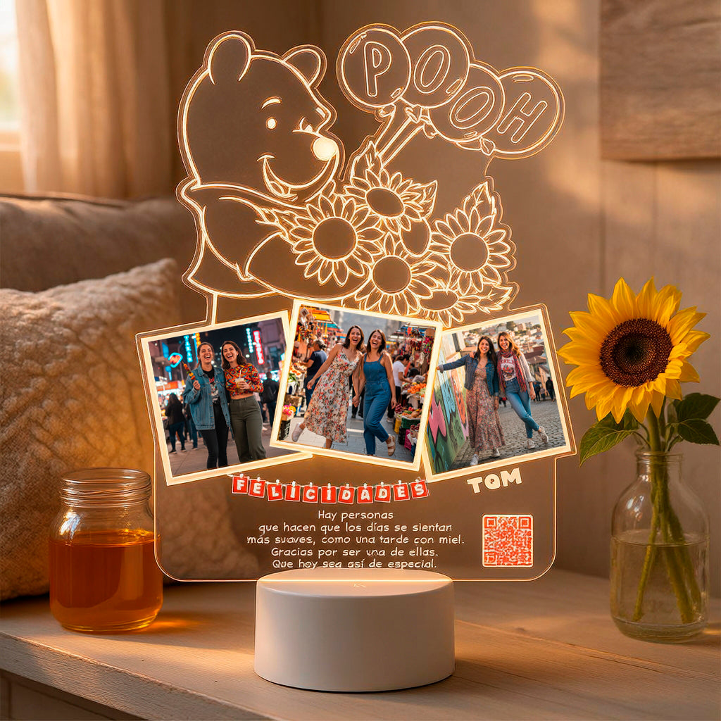 Lampara Led 3D Winnie The Pooh