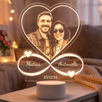 Lampara Led 3D Infinito Grabado