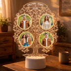 Lámpara Led 3D Árbol de la Familia