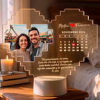 Lampara Led 3D Amor Calendario 2