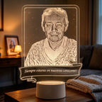 Lampara Led 3D Fotográfica Pergamino