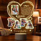 Lampara Led 3D Papa Diamante