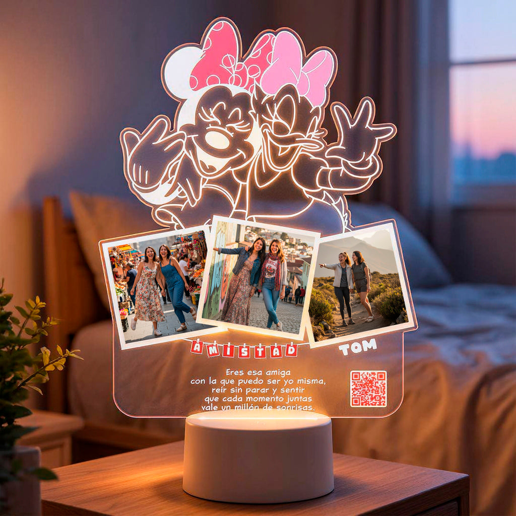 Lampara Led 3D Minnie & Daisy Duck