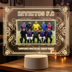Lampara Led 3D Pizarra de Futbol