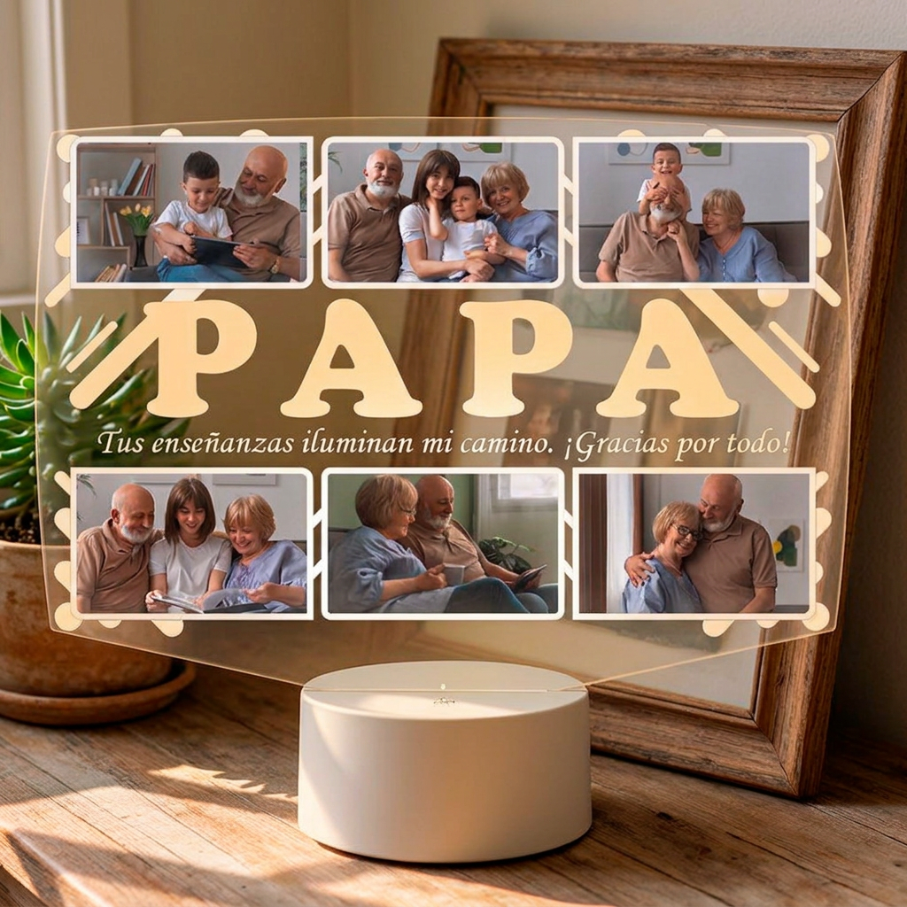 Lampara Led 3D Papá 6