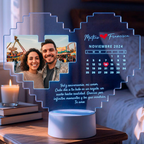 Lampara Led 3D Amor Calendario 2
