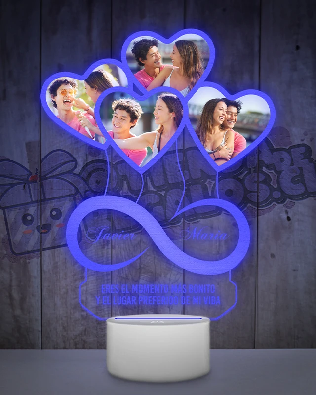 Lampara Led 3D Infinito