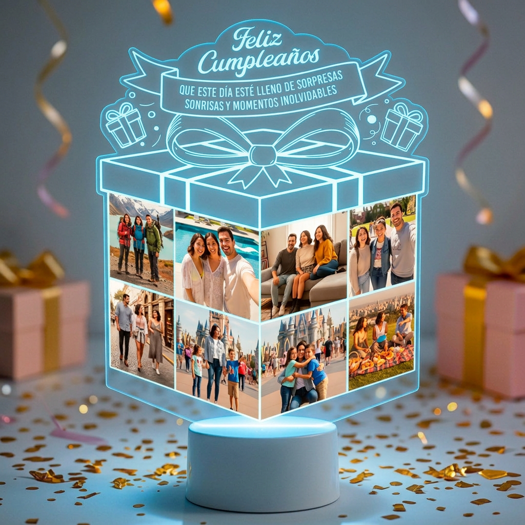 Lampara Led 3D Regalo Cumpleaños