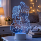 Lampara Led 3D Line Art