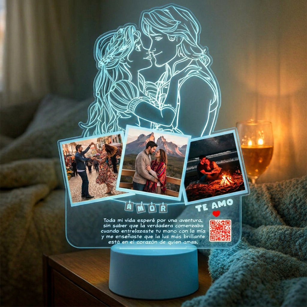 Lampara Led 3D Rapunzel Enredados