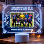 Lampara Led 3D Pizarra de Futbol