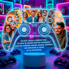 Lampara Led 3D Gamer