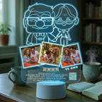 Lampara Led 3D Abuelitos Up