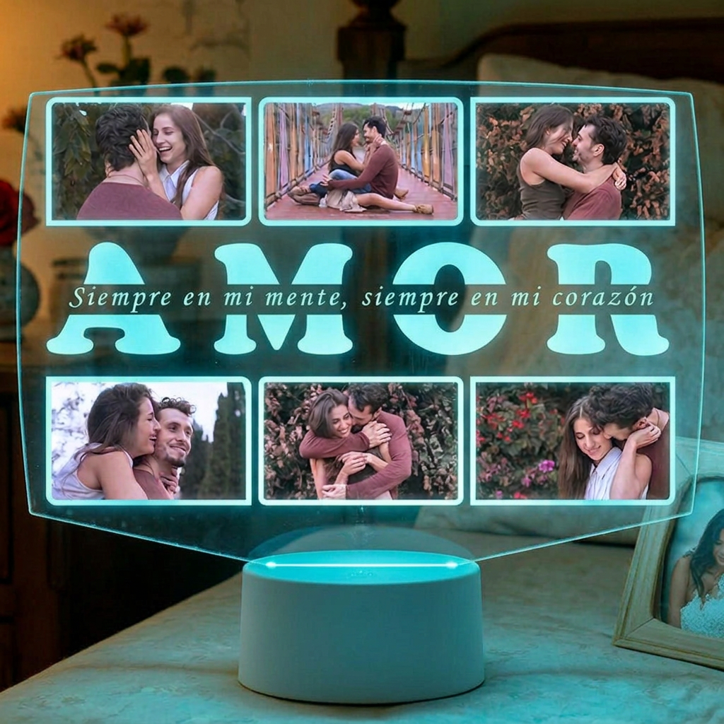 Lampara Led 3D Amor 6