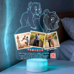 Lampara Led 3D Tierra de Osos