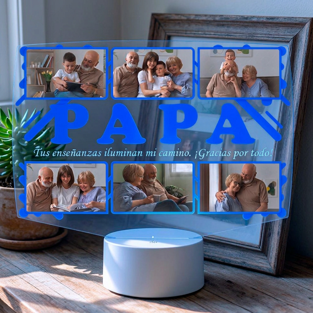 Lampara Led 3D Papá 6