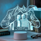 Lampara Led 3D SuperPapa Grabado