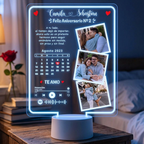 Lámpara Led 3D Amor Calendario 1