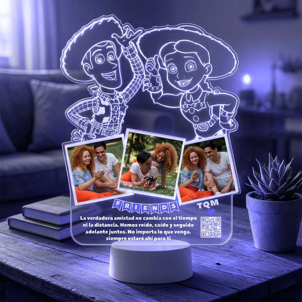 Lampara Led 3D Woody & Jessie Amigos