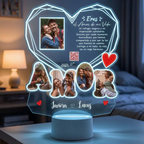 Lampara Led 3D Amor Diamante