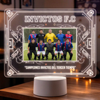 Lampara Led 3D Pizarra de Futbol