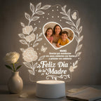 Lampara Led 3D Feliz Dia Mamá