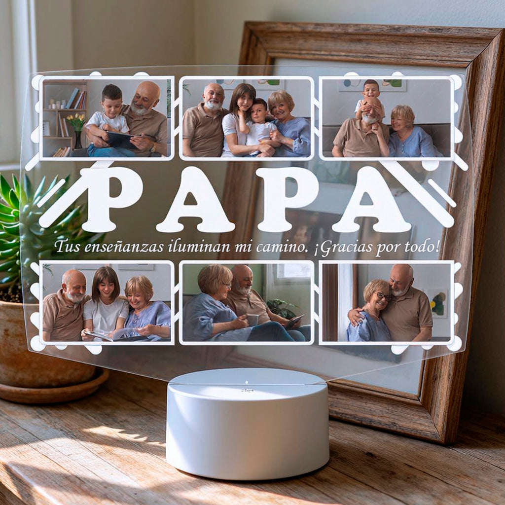 Lampara Led 3D Papá 6